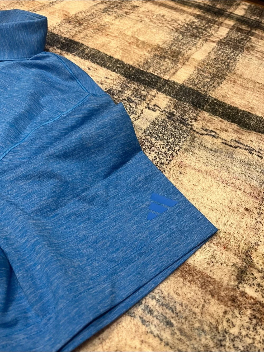 adidas Blue Heather Polo with Children’s miracle network logo